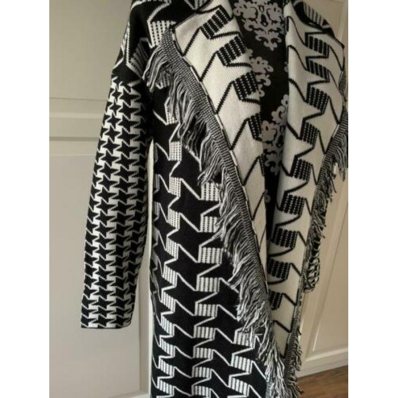 NIEUW Leo & Ugo lang, zwart/wit vest maat 38/40