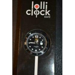 uniek nieuw horloge unisex zwart voorzien van mcdonald logo