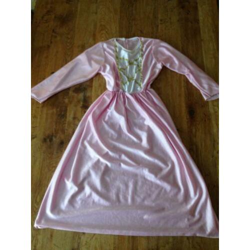 roze prinsessenjurk carnaval jurk prinses mt 128-134