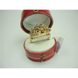 Ring goud met saffieren / Z6206