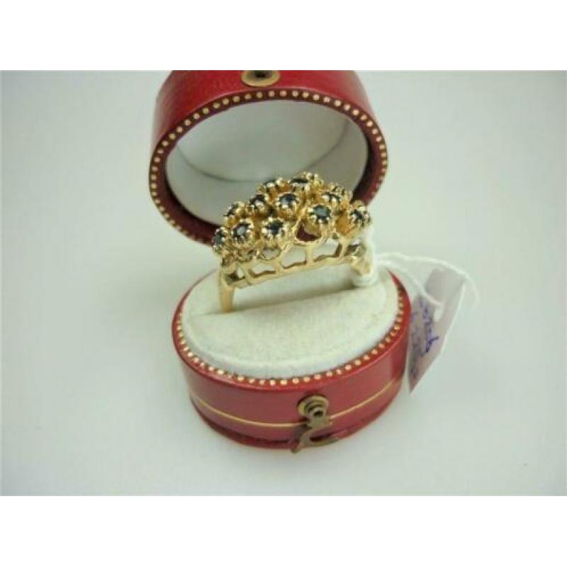 Ring goud met saffieren / Z6206