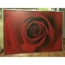 Grote Ikea Roos schilderij