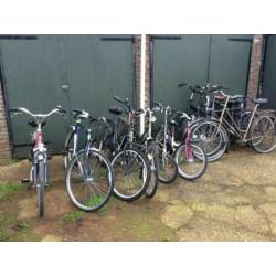 Tekoop partij opknap fietsen 11 stuks €125,- euro
