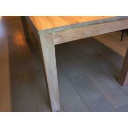 teak houten tafel 180x90x79(lxbxh)
