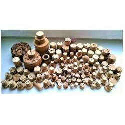 Verzameling 120 div. Decoratieve Kurken Kurk en 35 Lonten