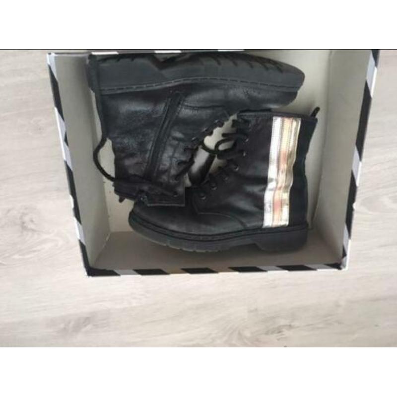 Biker boots laarsjes meisje zwart schoenen maat 33 laarzen