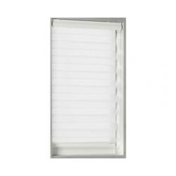 Duo Rolgordijn Cassette 70x130cm Wit Licht doorlatend.