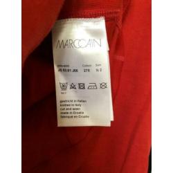 Marc cain marccain sports rode pullover polo met kant maat 2