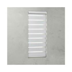Duo Rolgordijn Cassette 70x130cm Wit Licht doorlatend.