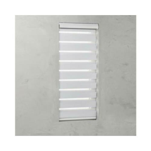 Duo Rolgordijn Cassette 70x130cm Wit Licht doorlatend.