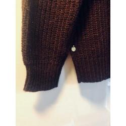Maison Scotch trui donkerpaars aubergine maat S