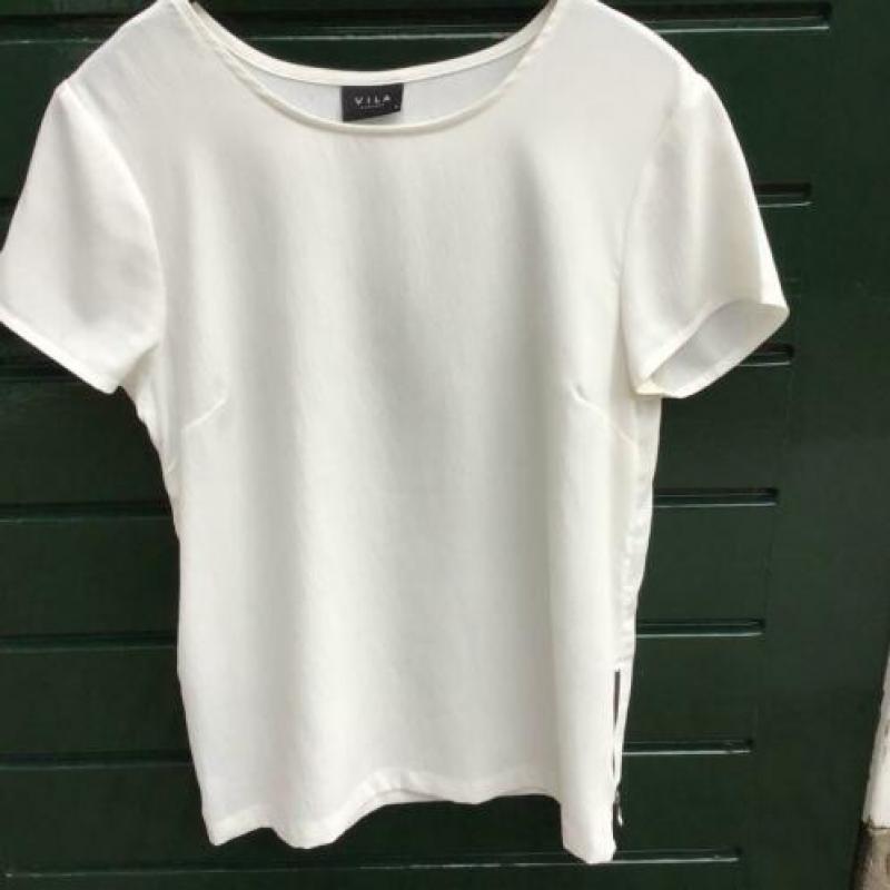 NIEUW top blouse van VILA met ritsjes maat 38