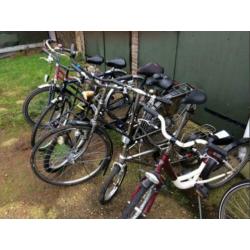Tekoop partij opknap fietsen 11 stuks €125,- euro