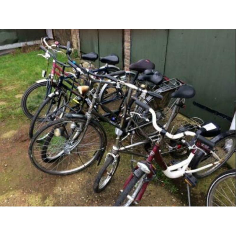 Tekoop partij opknap fietsen 11 stuks €125,- euro