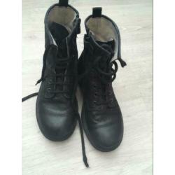 Biker boots laarsjes meisje zwart schoenen maat 33 laarzen