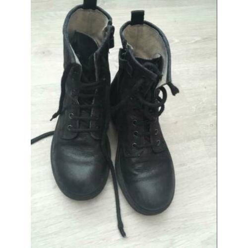 Biker boots laarsjes meisje zwart schoenen maat 33 laarzen