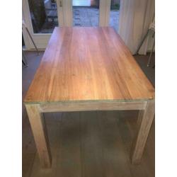 teak houten tafel 180x90x79(lxbxh)