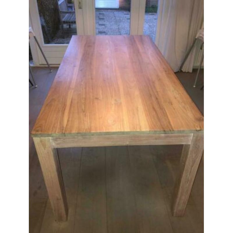 teak houten tafel 180x90x79(lxbxh)