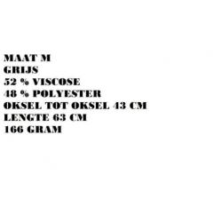 Maat m - grijs lange mouw tshirt