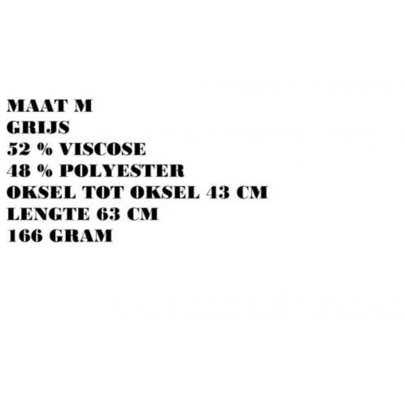 Maat m - grijs lange mouw tshirt