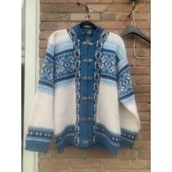 Noors wollen vest vintage maat 52
