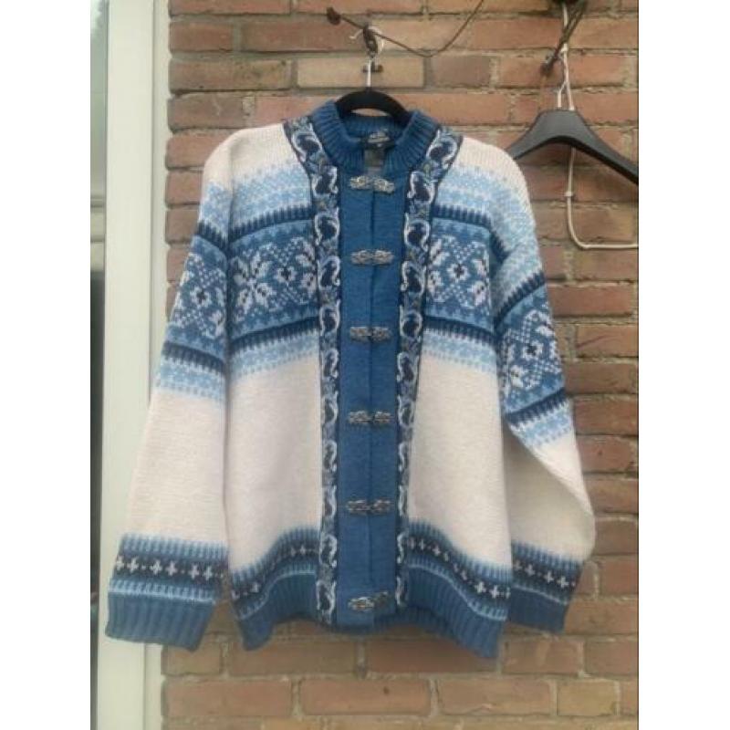 Noors wollen vest vintage maat 52