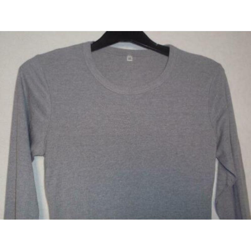 Maat m - grijs lange mouw tshirt