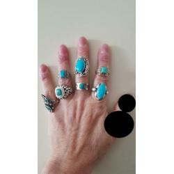 Zilveren ring met turkoois