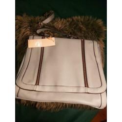 Pieces tas nieuw met verpakkingen lichtblauw