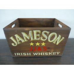 Vintage kist/krat/ Jameson Ierse whiskey/industrieel/mancave