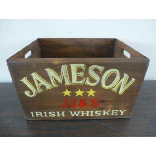 Vintage kist/krat/ Jameson Ierse whiskey/industrieel/mancave
