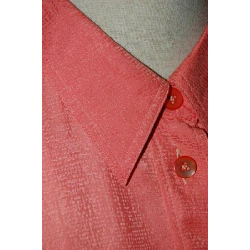 VAN LAACK 100% zijde blouse, zalm-oranje, Mt. 44