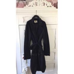 Noa noa jas trenchcoat model wol stenen M