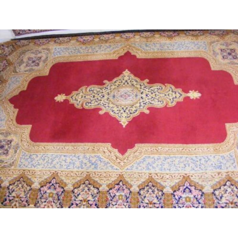 Handgeknoopt Perzisch Tapijt Kerman-Iran Maat:3.05X2.90,CM