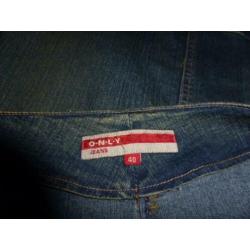 Only nieuw jeans rok mt. 40