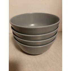 Ikea servies borden / kommen grijsblauw 12 delig