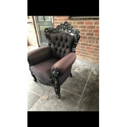 Mooie Queen Anne/Barok stoel/fauteuil....!