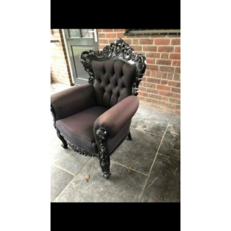 Mooie Queen Anne/Barok stoel/fauteuil....!