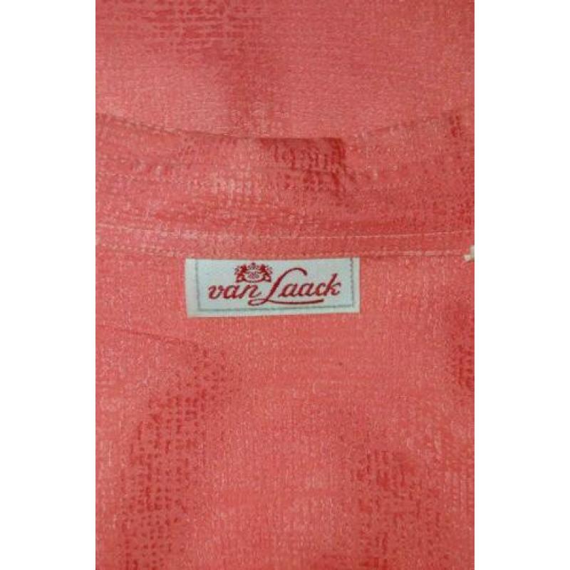 VAN LAACK 100% zijde blouse, zalm-oranje, Mt. 44