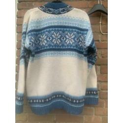Noors wollen vest vintage maat 52