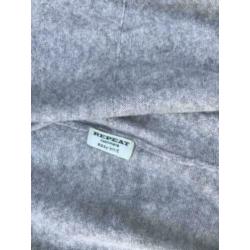 Beige cashmere vest van Repeat, mt 38