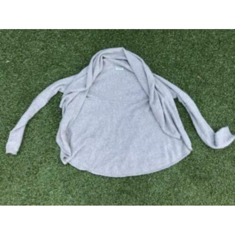 Beige cashmere vest van Repeat, mt 38