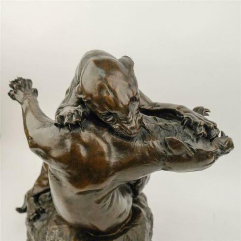 Georges Gardet (1863-1939) – Combat de deux panthères
