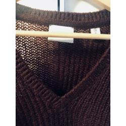 Maison Scotch trui donkerpaars aubergine maat S