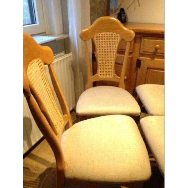 4 Zeer nette eiken eetkamer stoelen - Oisterwijk - goede zit