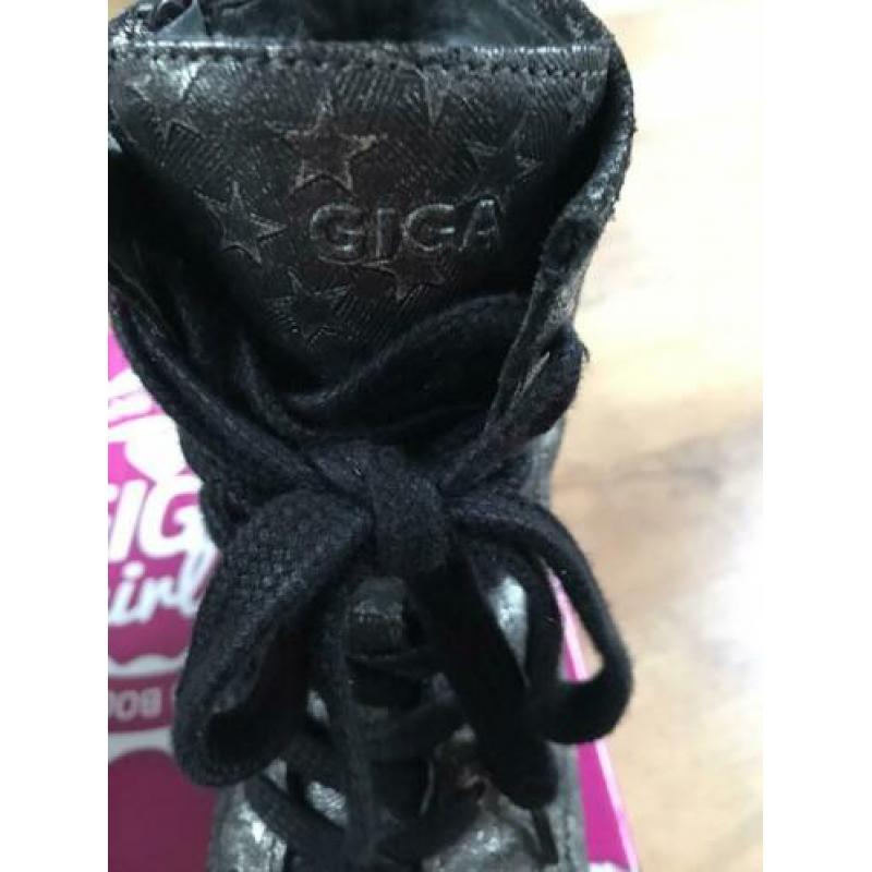 Mooie zwart/zilver laarzen van Giga Girls/Shoes maat 36