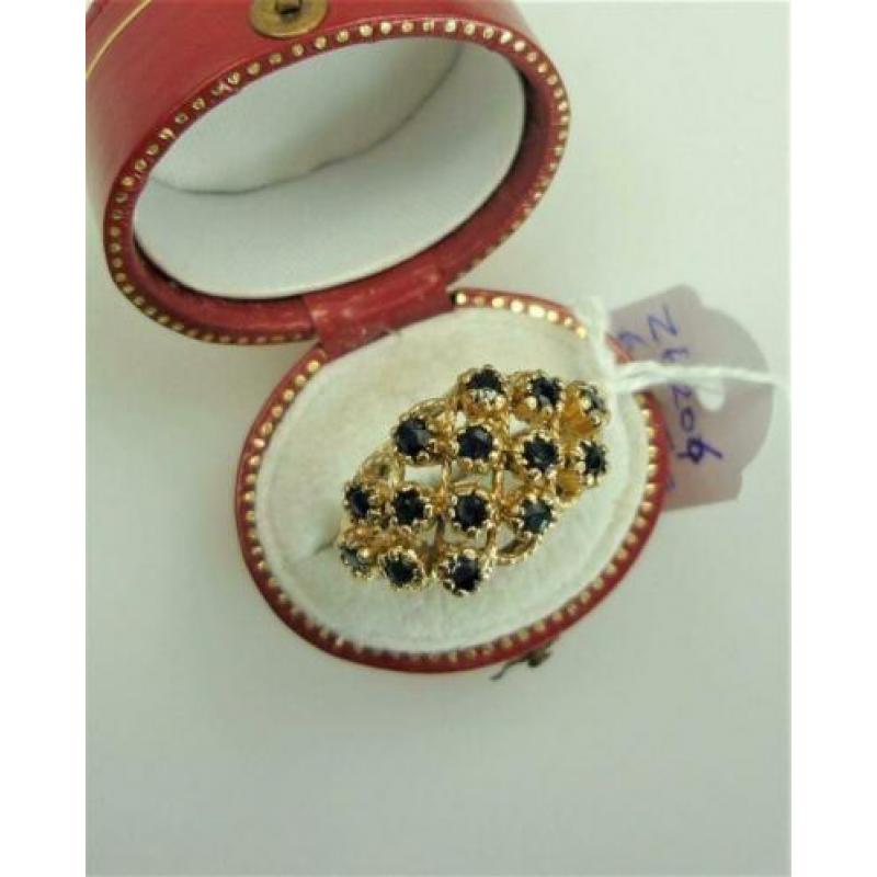Ring goud met saffieren / Z6206