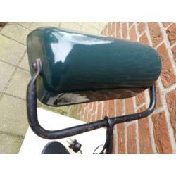 oude notarislamp bureaulamp met emaille kap