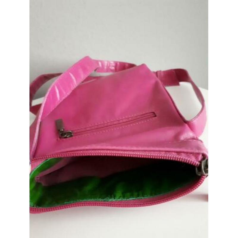 Roze leren Sticks and Stones tasje