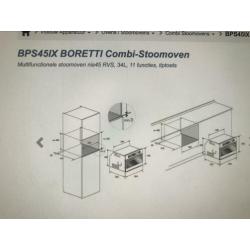Boretti Stoomoven BPS 45 IX